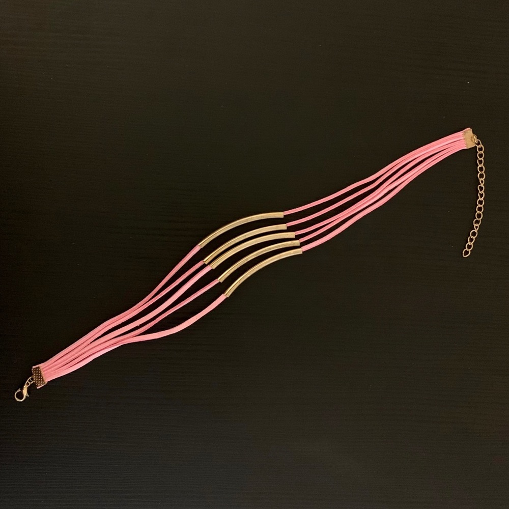 Pink & Gold Choker - NWOT